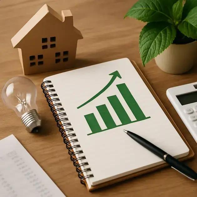 Planejamento de despesas familiares com foco em metas de sustentabilidade e redução de consumo energético